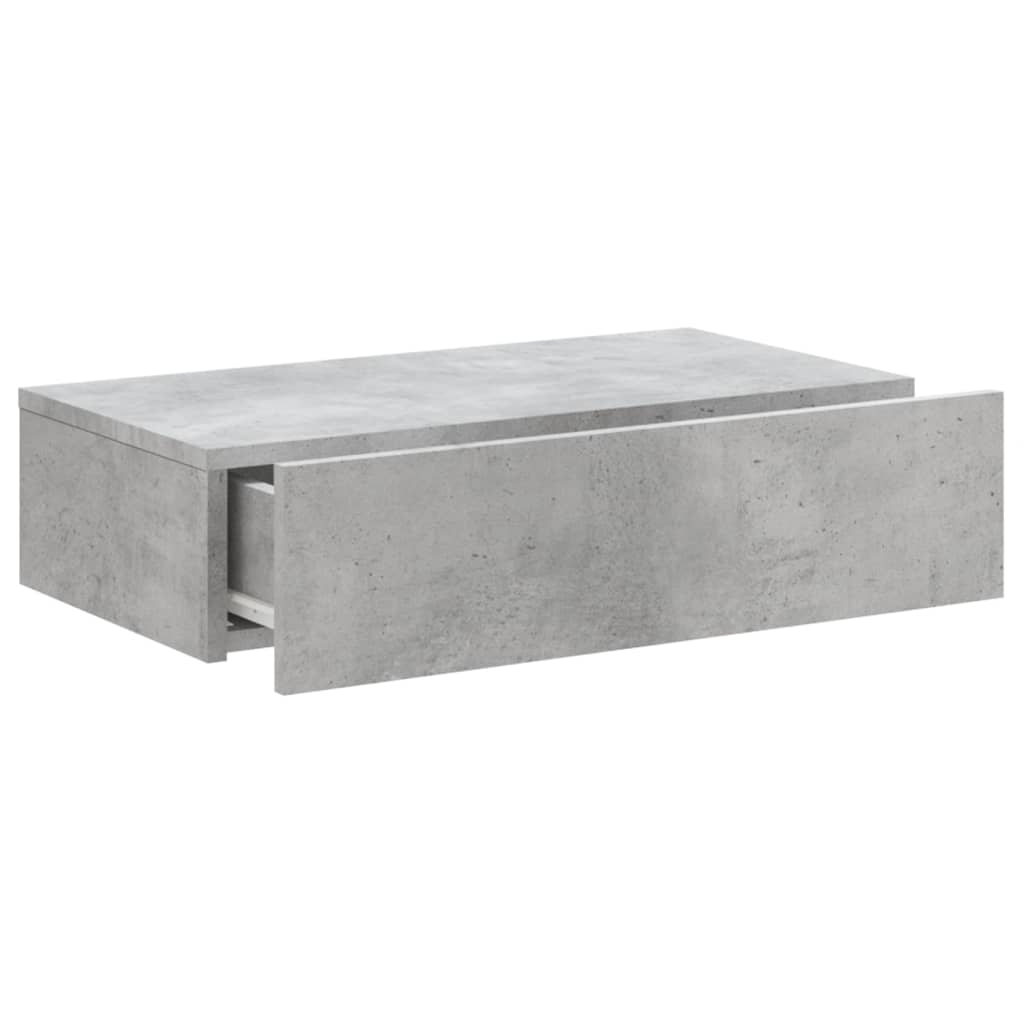 TV ormarić s LED svjetlima siva boja betona 60 x 35 x 15,5 cm