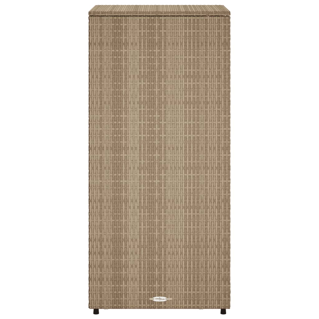 Vrtni ormarić za pohranu bež 50 x 55 x 115 cm od poliratana