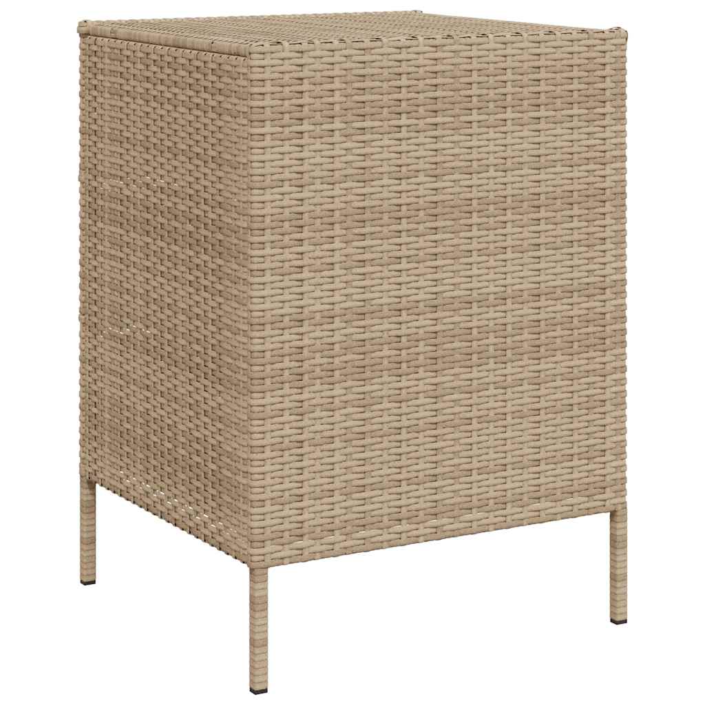 Vrtni ormarić za pohranu bež 55 x 59 x 80 cm od poliratana