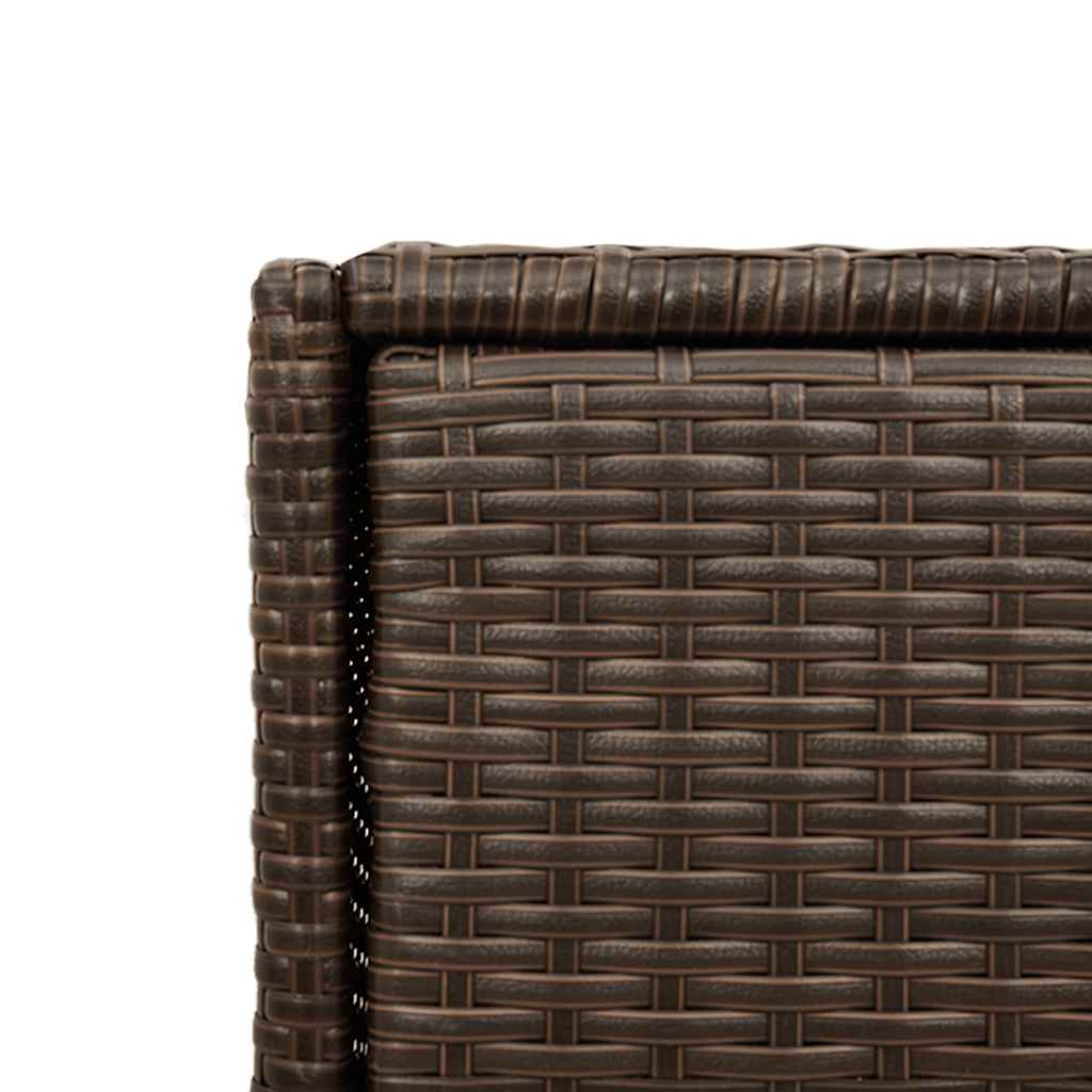 Vrtni ormarić za pohranu smeđi 55x55x111 cm od poliratana