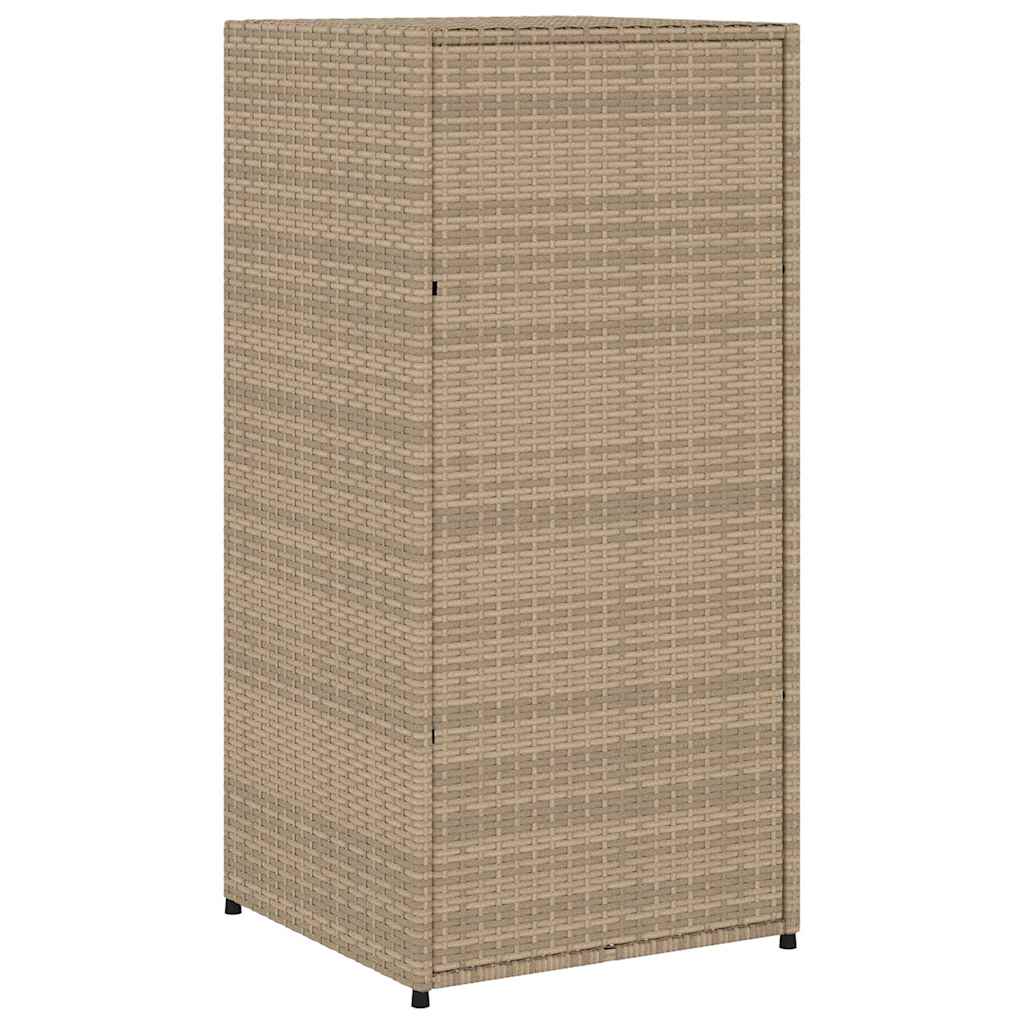 Vrtni ormarić za pohranu bež 55x55x111 cm od poliratana