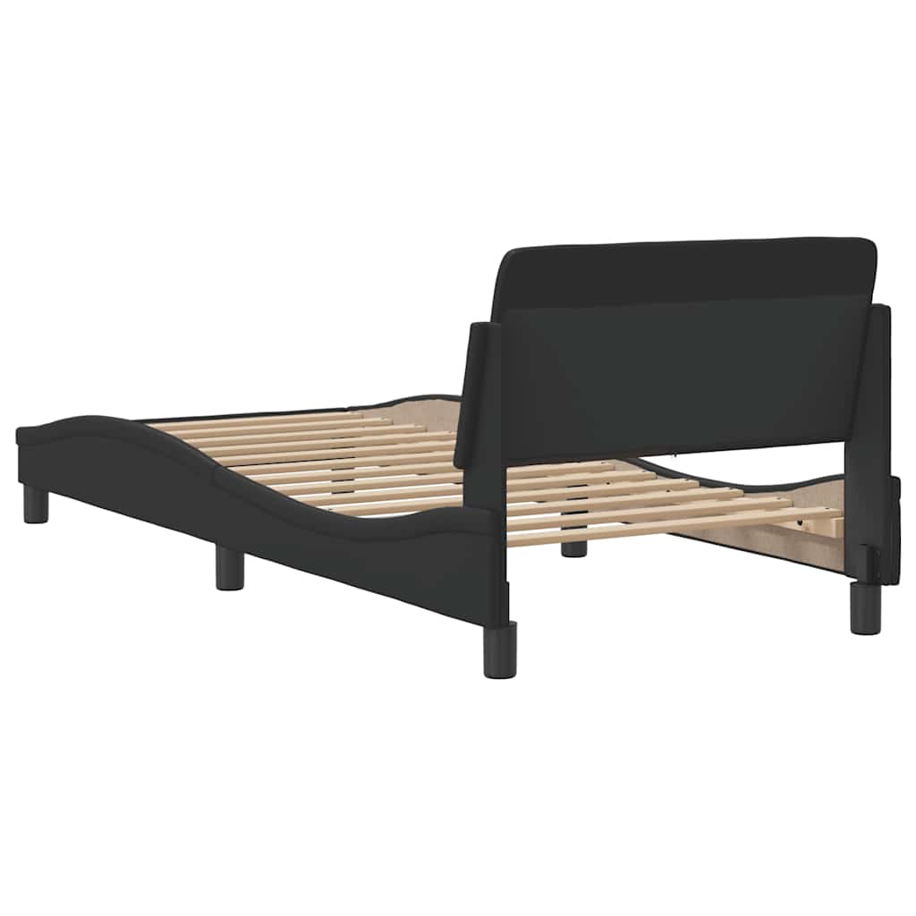 Okvir za krevet Dover crni 80 x 200 cm od umjetne kože