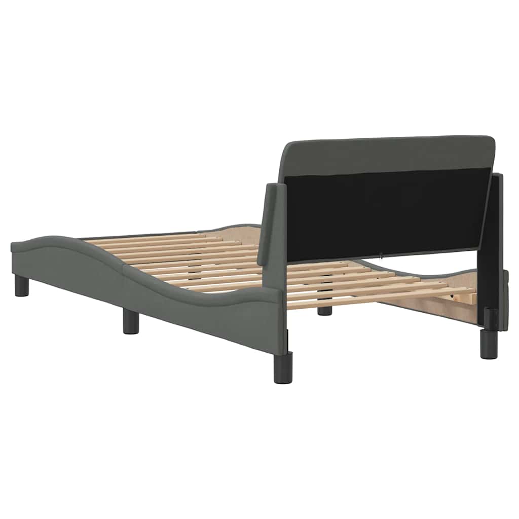 Okvir za krevet Dover tamnosivi 90x190 cm od tkanine