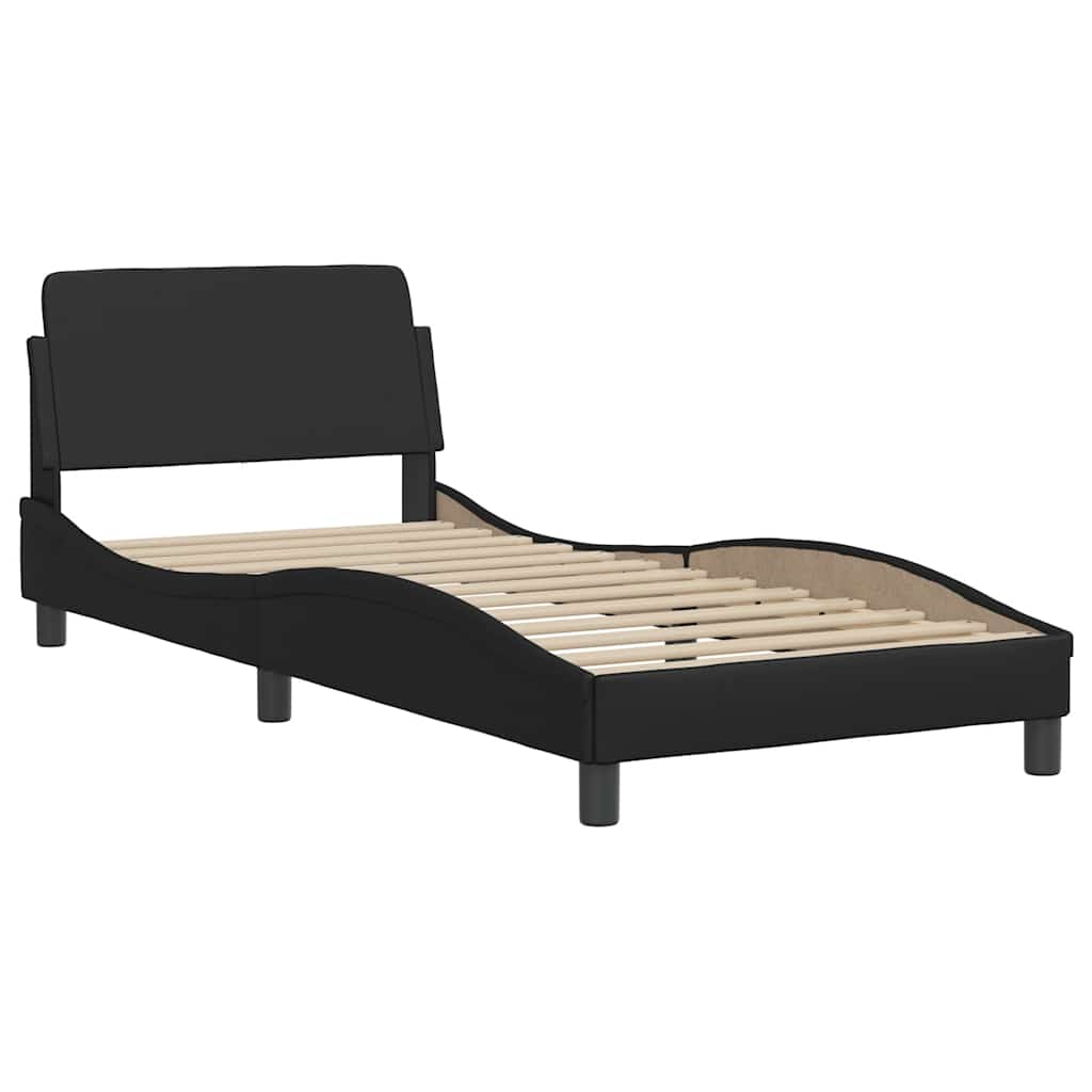 Okvir za krevet Dover crni 90x200 cm od umjetne kože