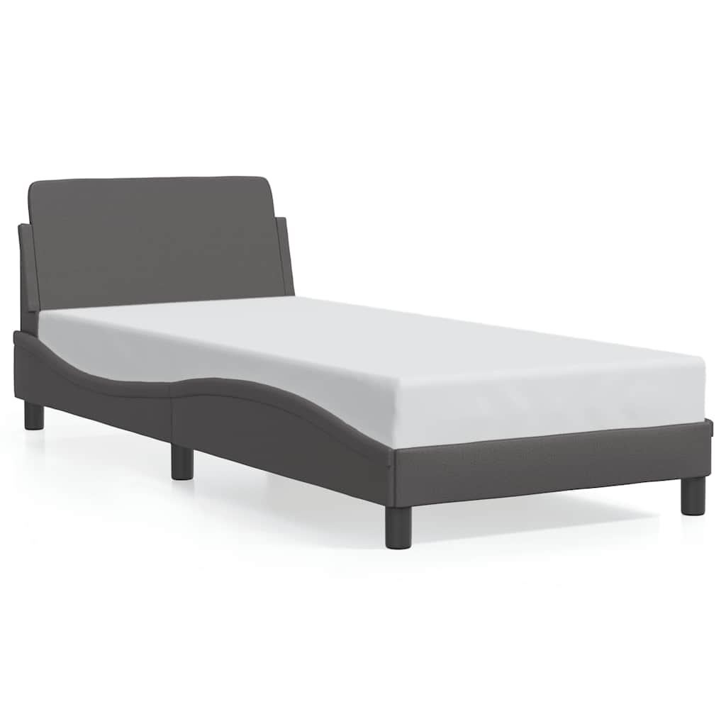 Okvir za krevet Dover sivi 90x200 cm od umjetne kože