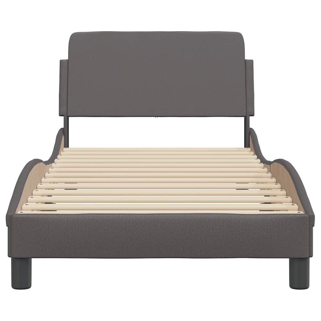 Okvir za krevet Dover sivi 90x200 cm od umjetne kože