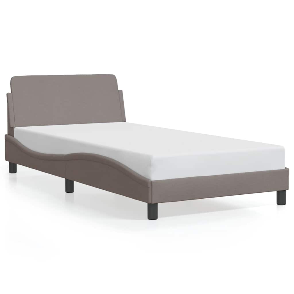 Okvir za krevet Dover smeđesivi 100 x 200 cm od tkanine