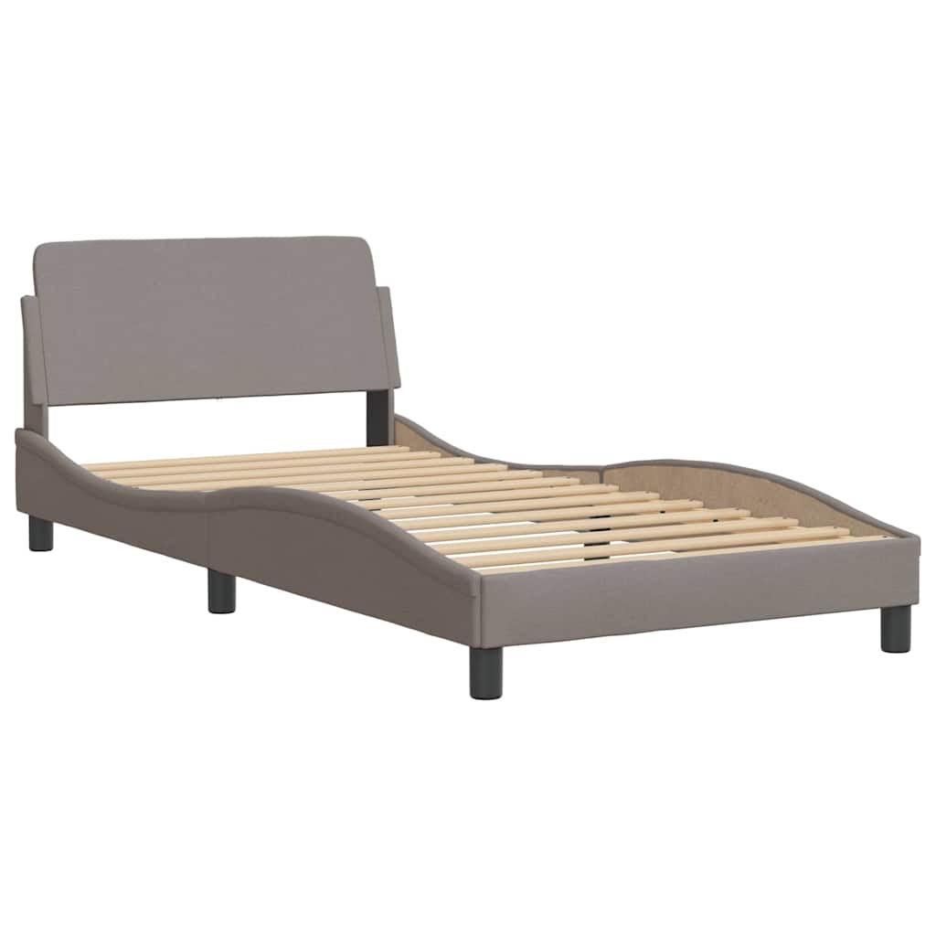 Okvir za krevet Dover smeđesivi 100 x 200 cm od tkanine