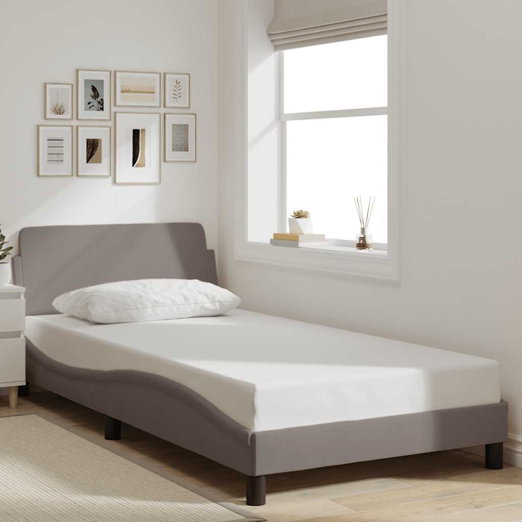 Okvir za krevet Dover smeđesivi 100 x 200 cm od tkanine