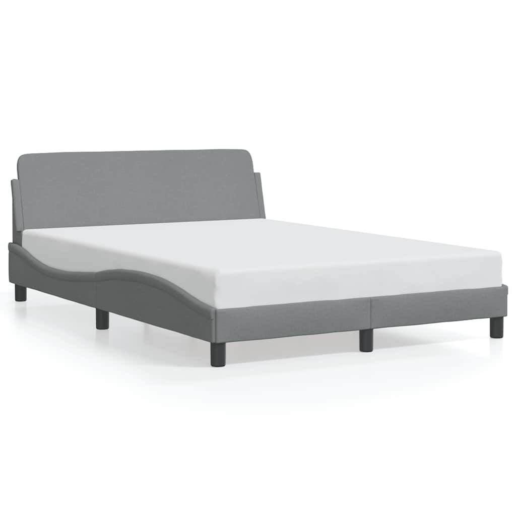 Okvir za krevet Dover svjetlosivi 140 x 190 cm od tkanine