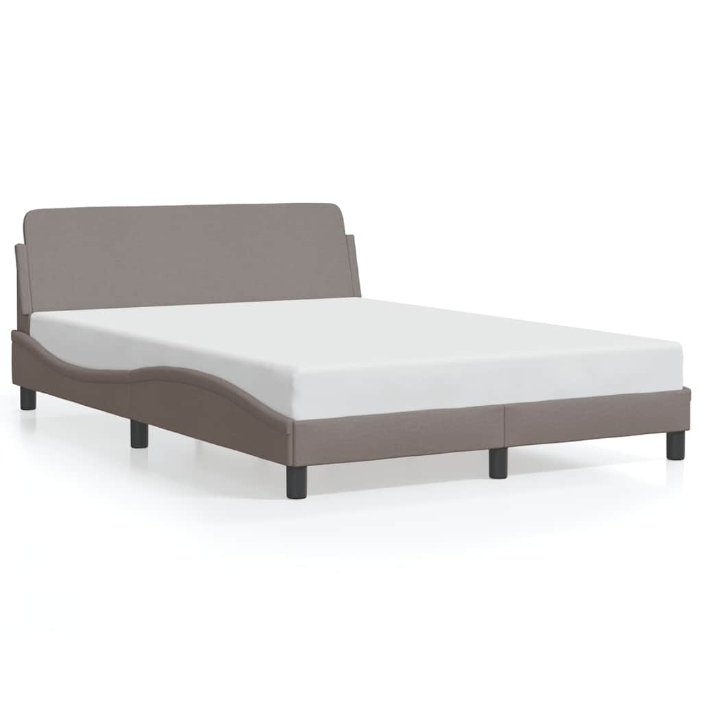Okvir za krevet Dover smeđesivi 140 x 190 cm od tkanine