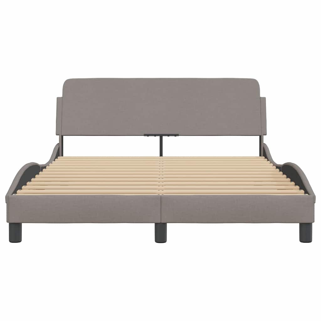 Okvir za krevet Dover smeđesivi 140 x 190 cm od tkanine
