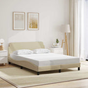 Okvir za krevet Dover krem 140 x 190 cm od tkanine