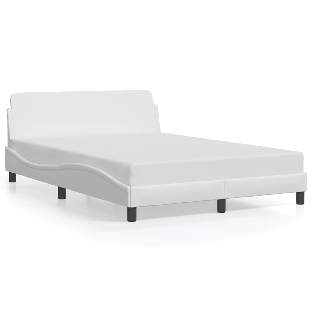 Okvir za krevet Dover bijeli 140x190 cm od umjetne kože