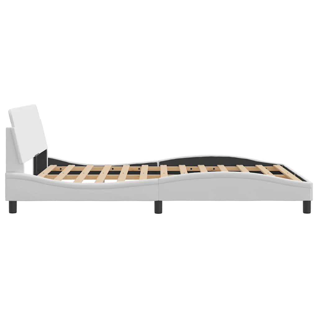 Okvir za krevet Dover bijeli 140x190 cm od umjetne kože