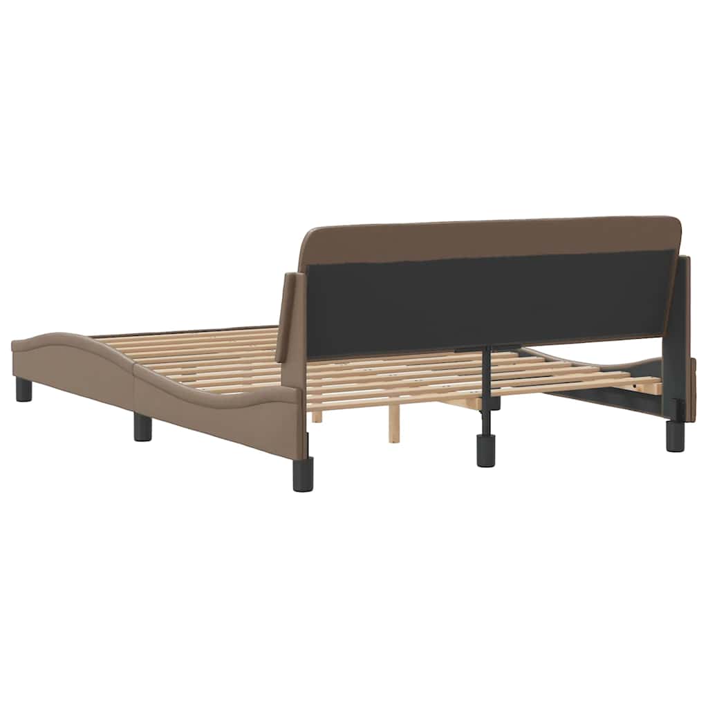Okvir za krevet Dover cappuccino 140x190 cm umjetna koža