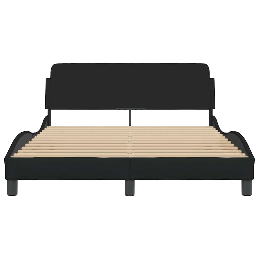 Okvir za krevet Dover crni 140x200 cm od tkanine