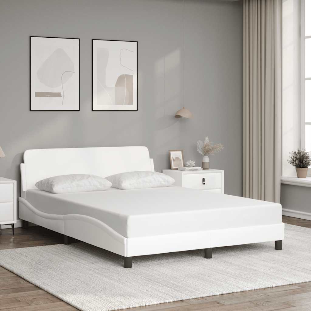 Okvir za krevet Dover bijeli 140x200 cm od umjetne kože