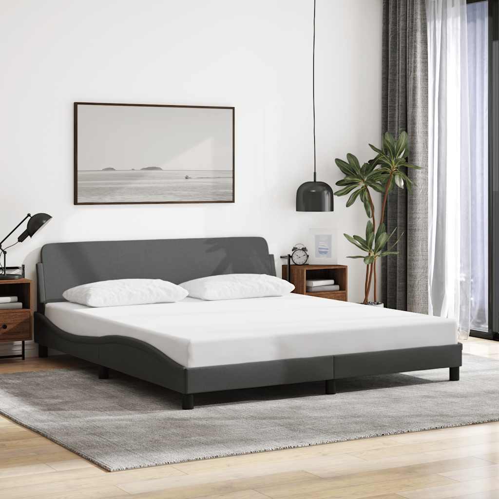 Okvir za krevet Dover tamnosivi 160x200 cm od tkanine