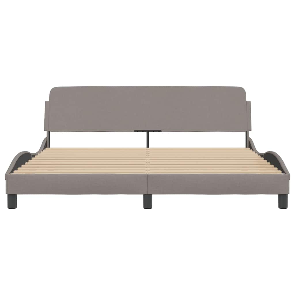 Okvir za krevet Dover smeđesivi 180x200 cm od tkanine