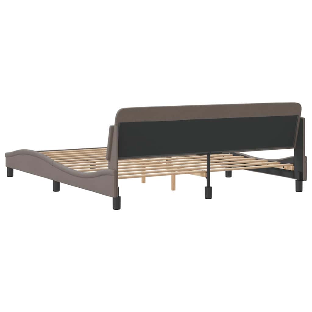 Okvir za krevet Dover smeđesivi 180x200 cm od tkanine