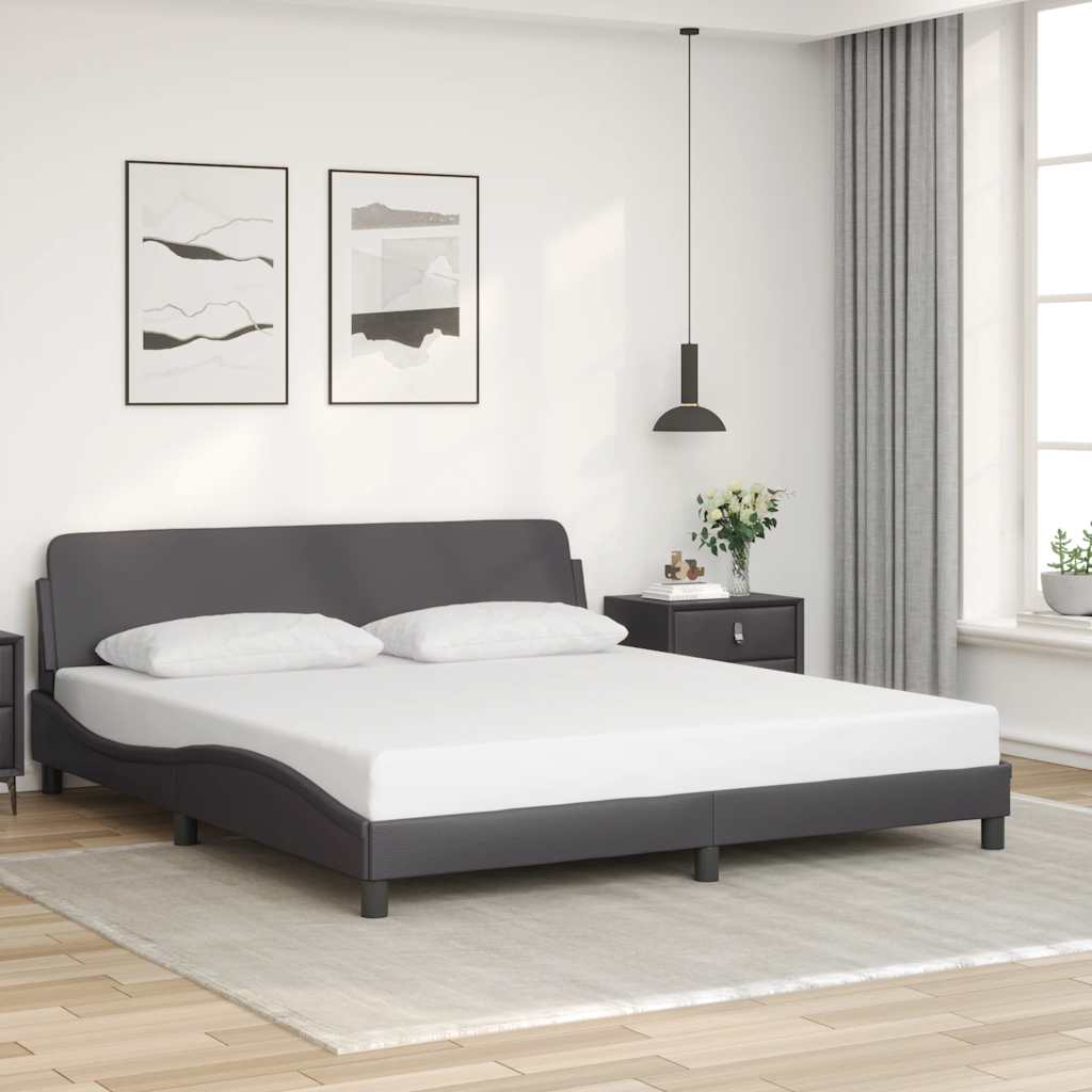 Okvir za krevet Dover sivi 180x200 cm od umjetne kože