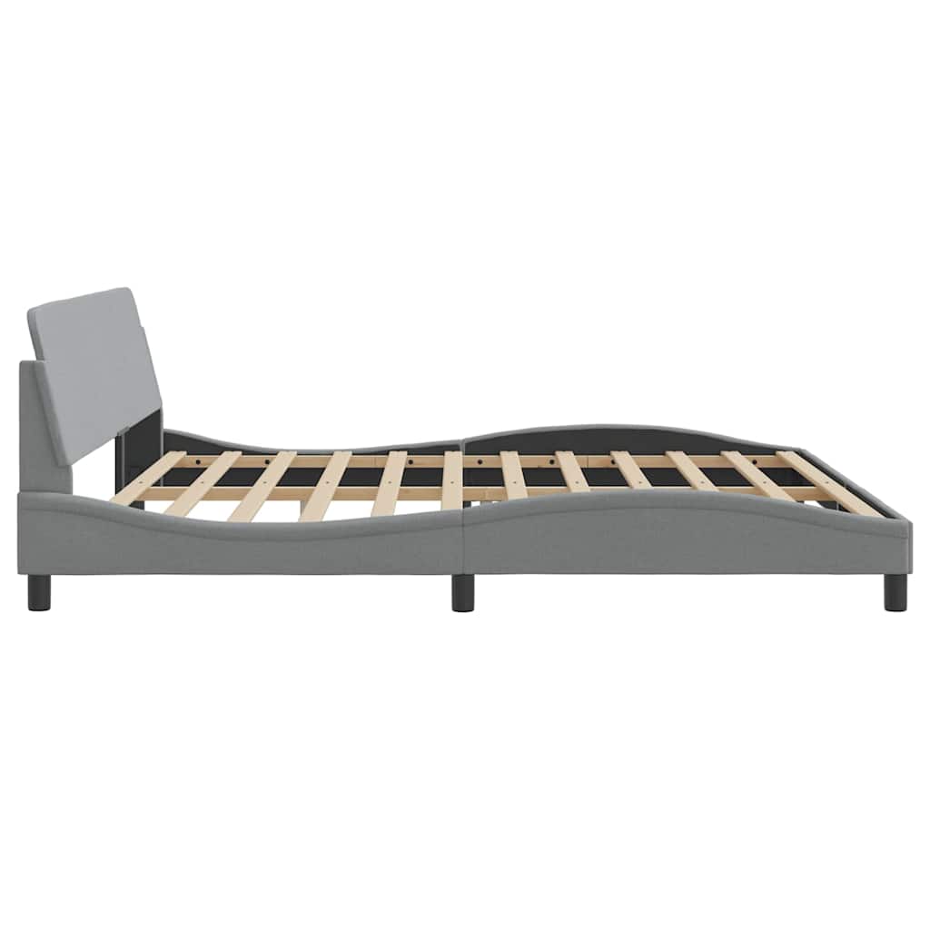 Okvir za krevet Dover svjetlosivi 200 x 200 cm od tkanine