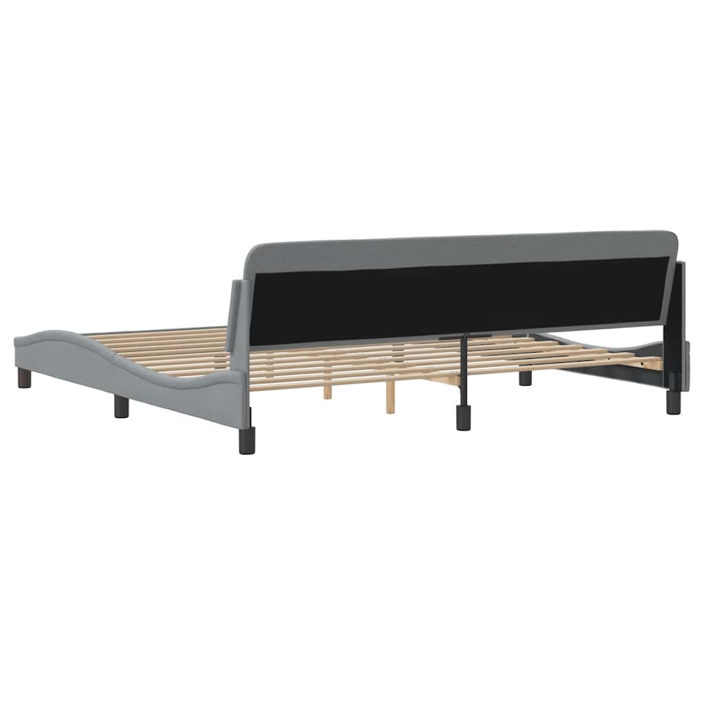 Okvir za krevet Dover svjetlosivi 200 x 200 cm od tkanine
