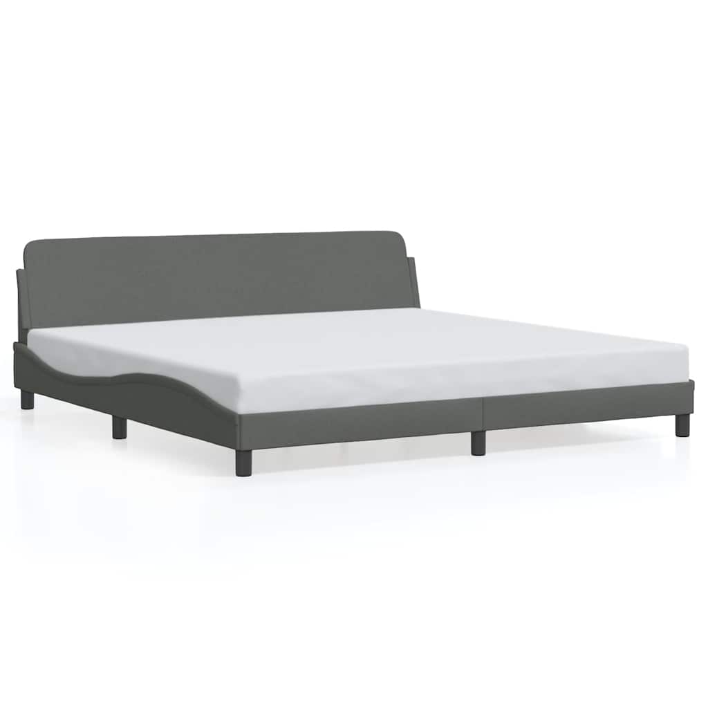 Okvir za krevet Dover tamnosivi 200x200 cm od tkanine