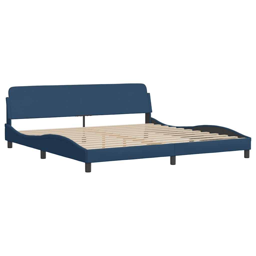 Okvir za krevet Dover plavi 200x200 cm od tkanine