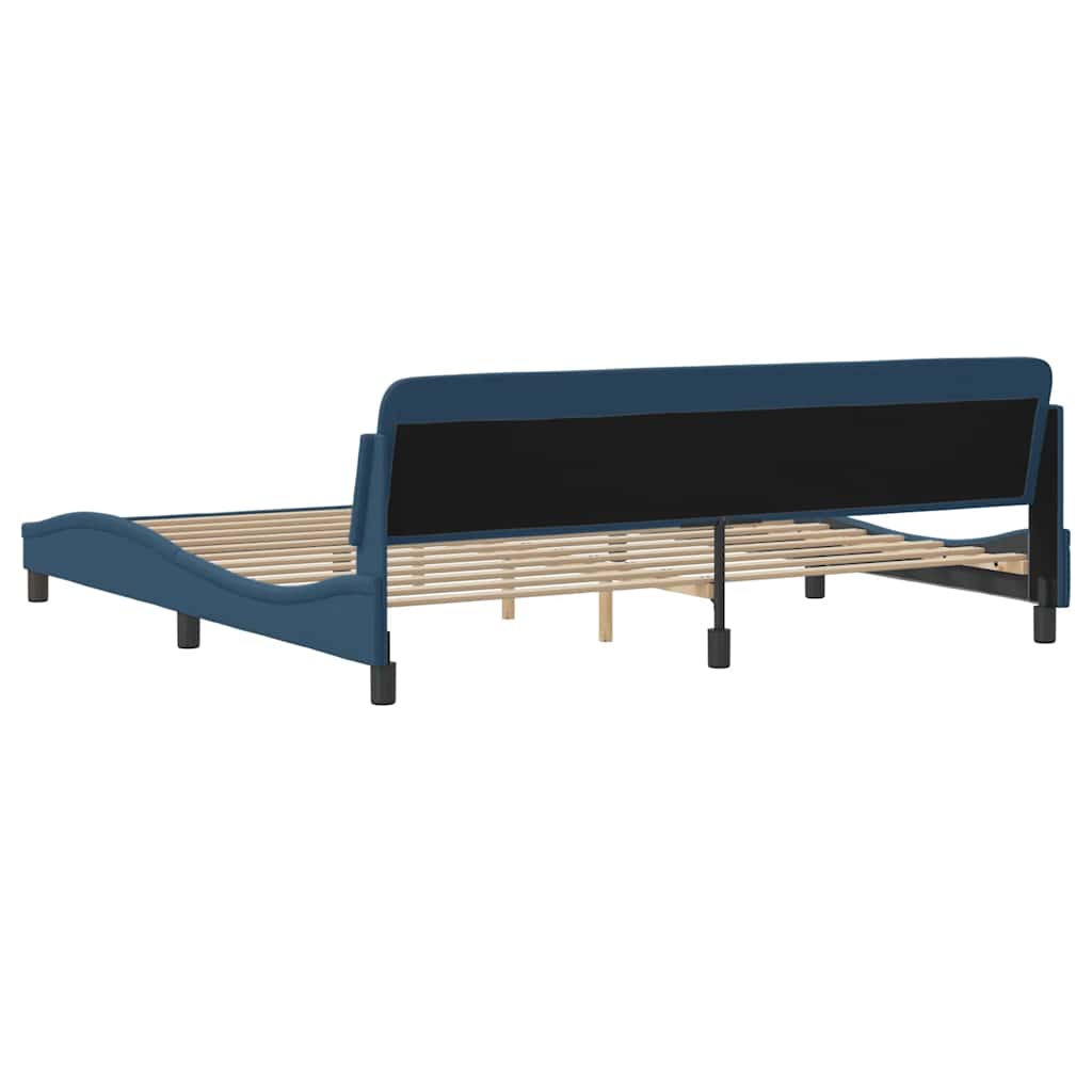 Okvir za krevet Dover plavi 200x200 cm od tkanine
