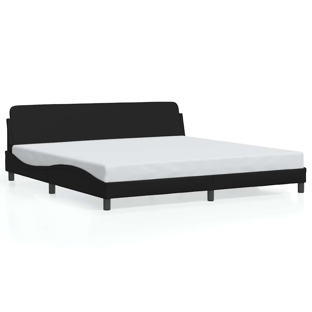 Okvir za krevet Dover crni 200x200 cm od umjetne kože