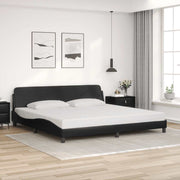 Okvir za krevet Dover crni 200x200 cm od umjetne kože