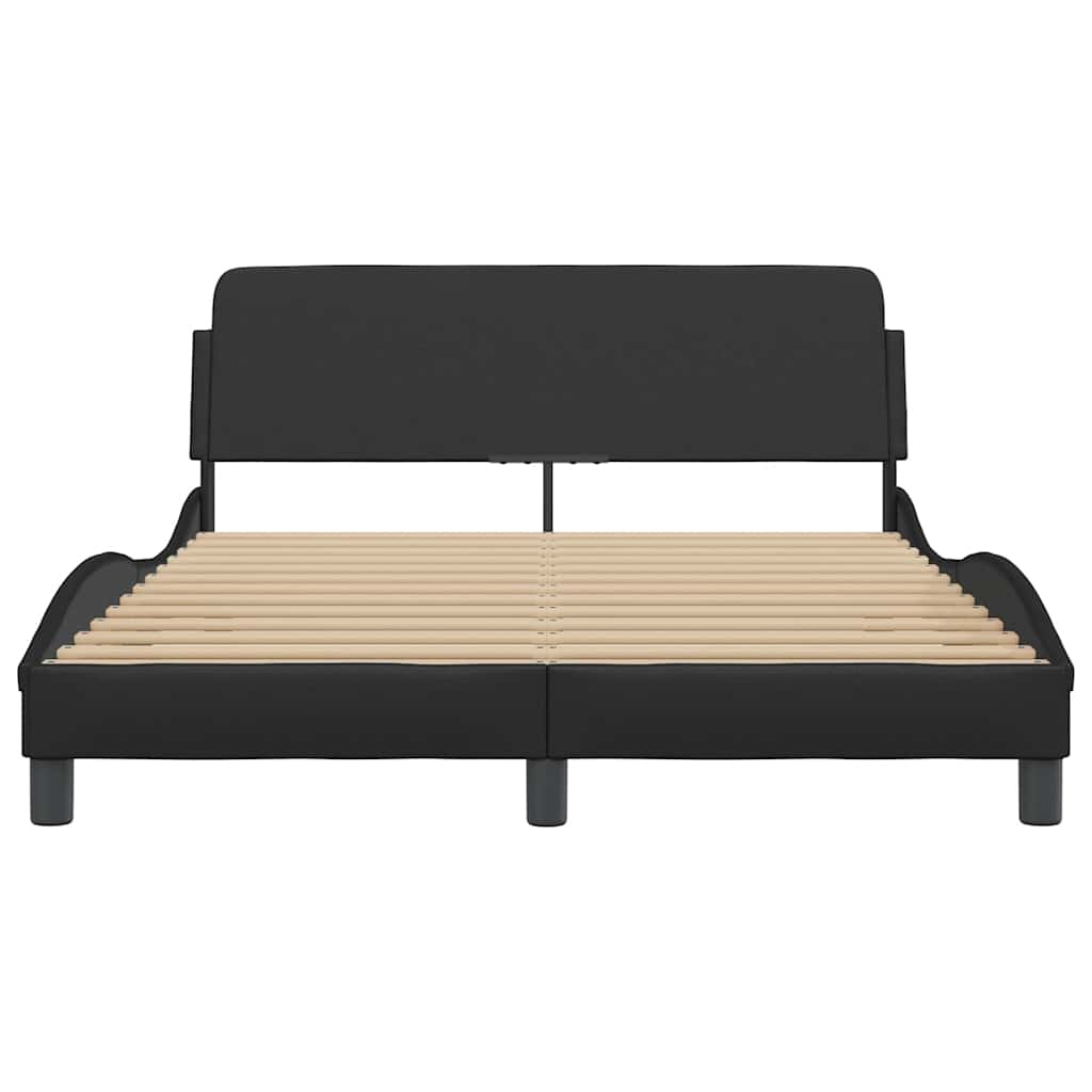 Okvir za krevet Dover crni 137x190 cm od umjetne kože