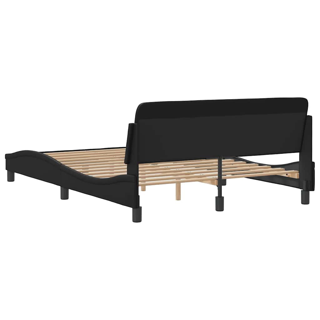 Okvir za krevet Dover crni 137x190 cm od umjetne kože