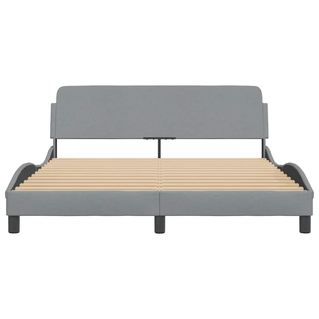 Okvir za krevet Dover svjetlosivi 152x203 cm od tkanine