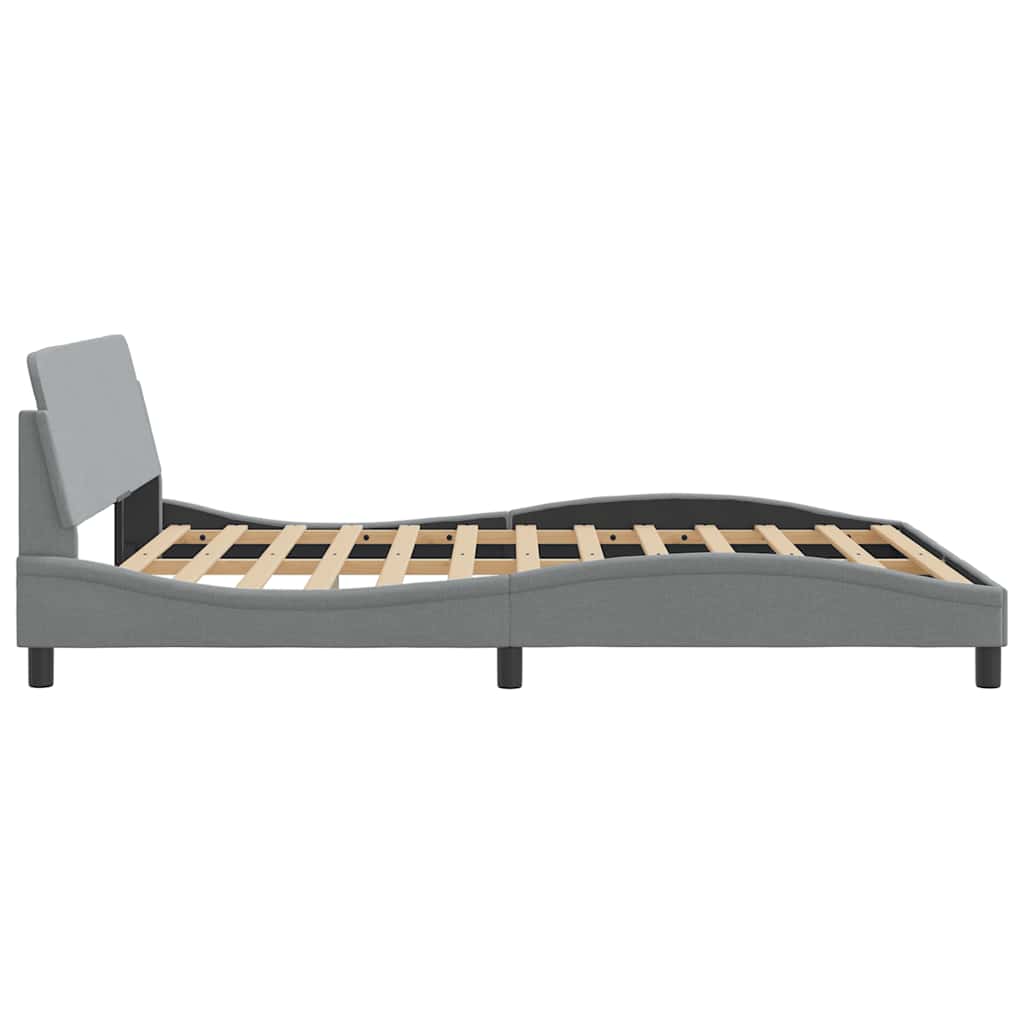 Okvir za krevet Dover svjetlosivi 152x203 cm od tkanine
