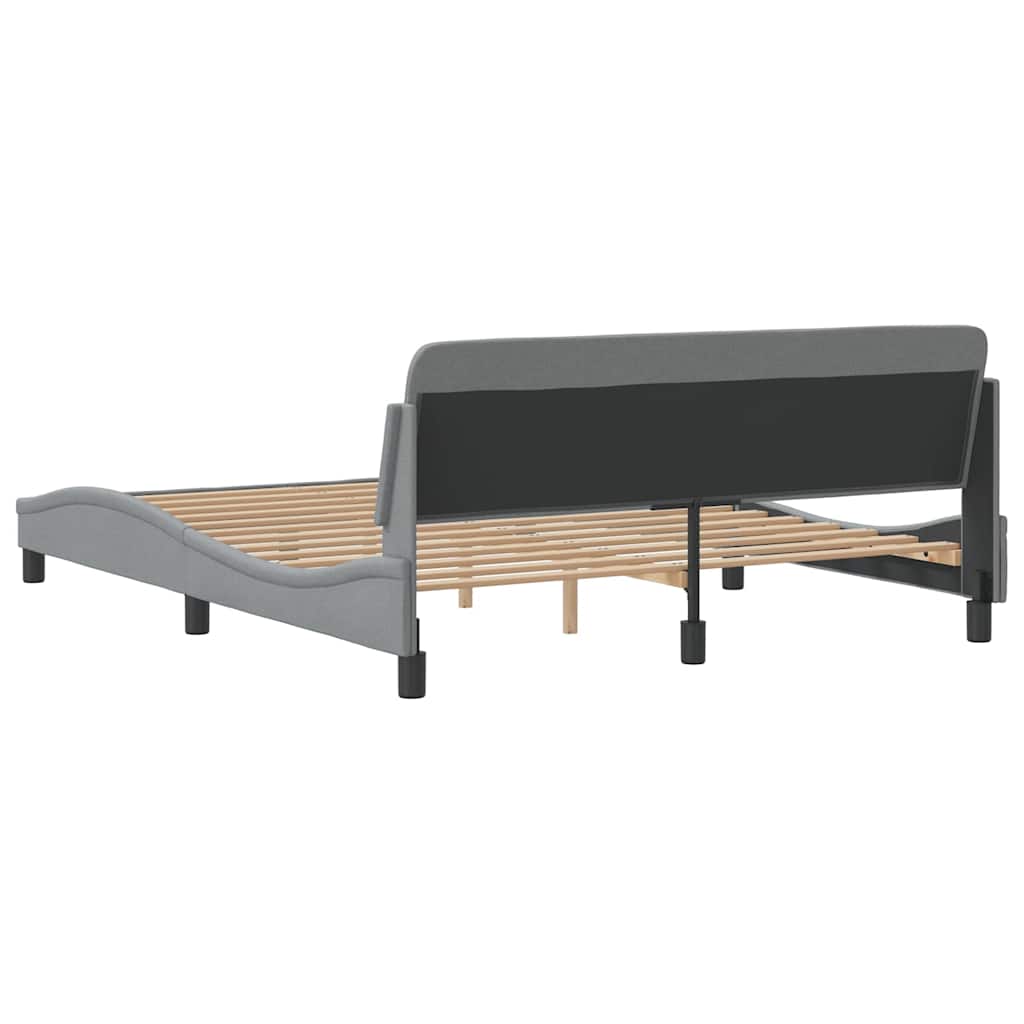 Okvir za krevet Dover svjetlosivi 152x203 cm od tkanine