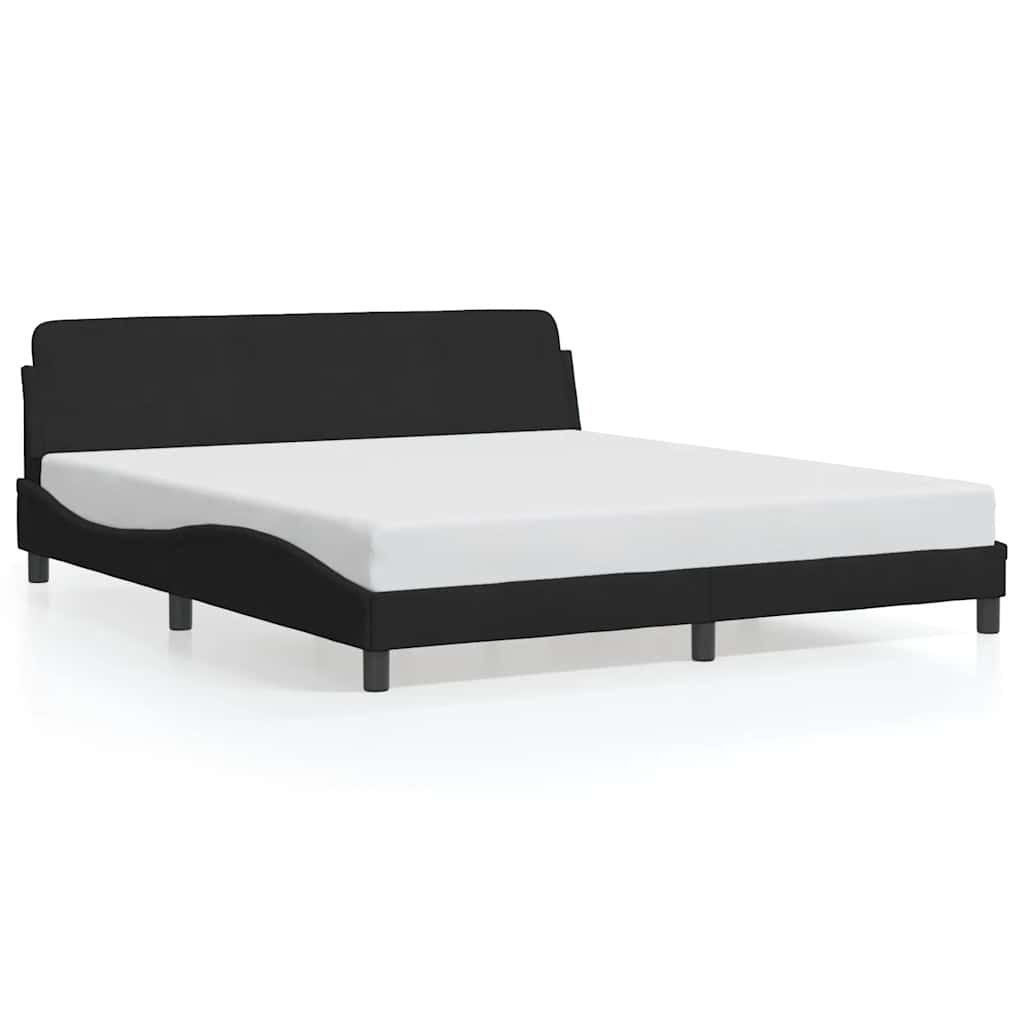 Okvir za krevet Dover crni 183x213 cm od umjetne kože