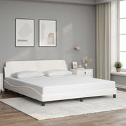 Okvir za krevet Dover bijeli 183x213 cm od umjetne kože