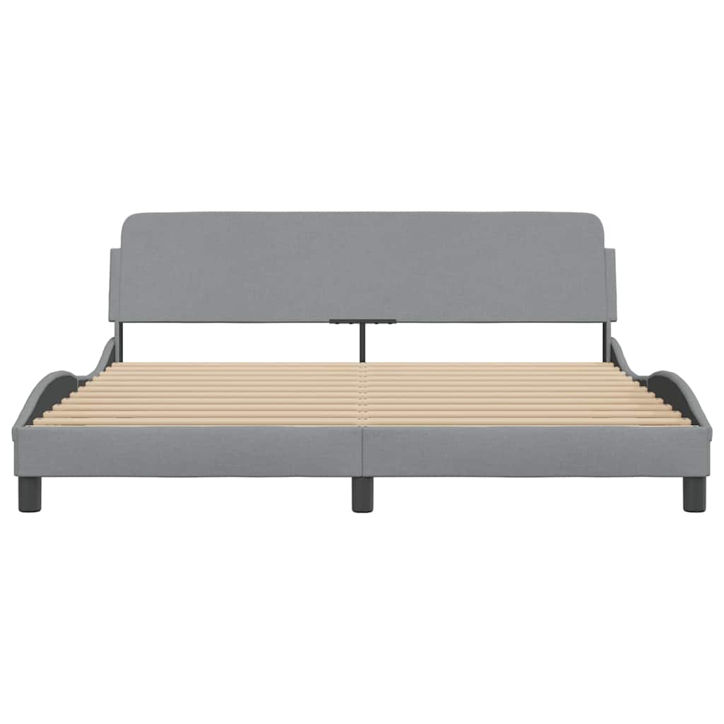 Okvir za krevet Dover svijetlo siva 180x200 cm tkanina