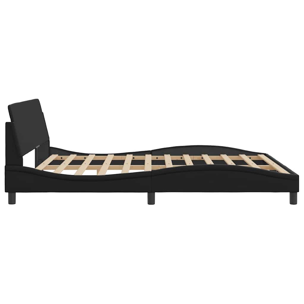 Okvir za krevet Dover Crni 180x200 cm Implicitna koža