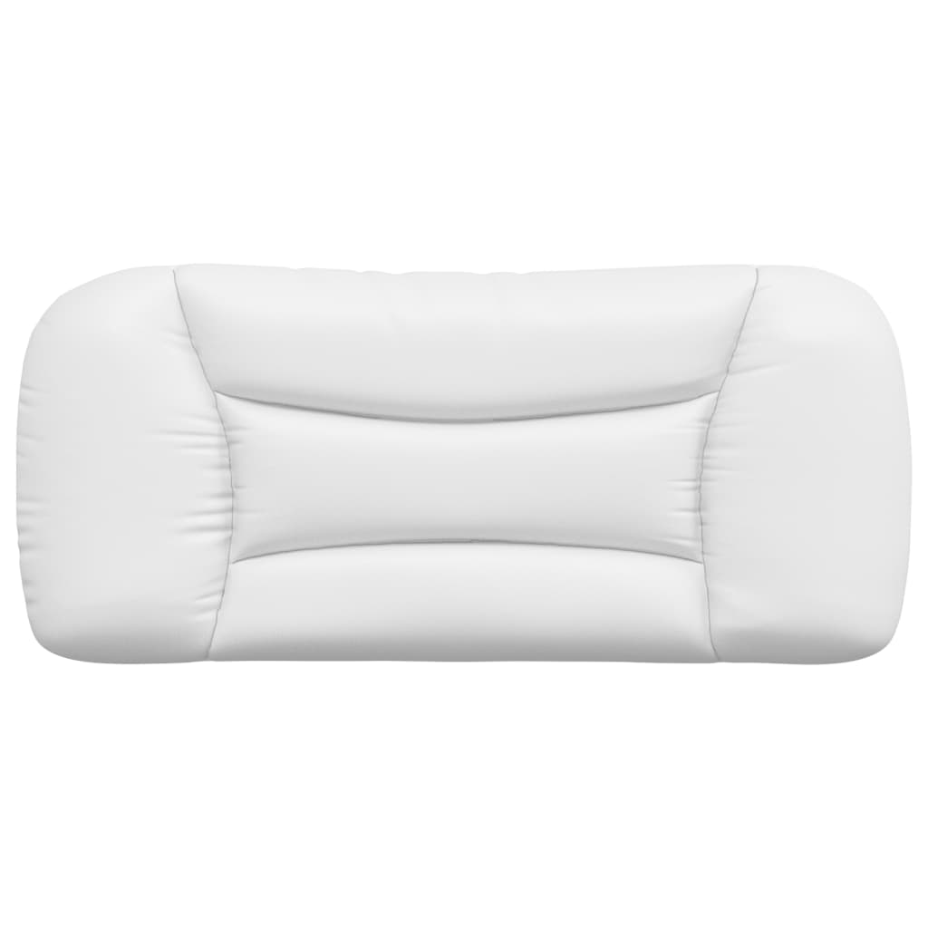 Jastuk za uzglavlje Hvar bijeli 90 cm od umjetne kože