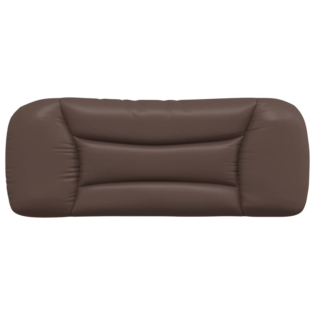 Jastuk za uzglavlje Hvar smeđi 100 cm od umjetne kože