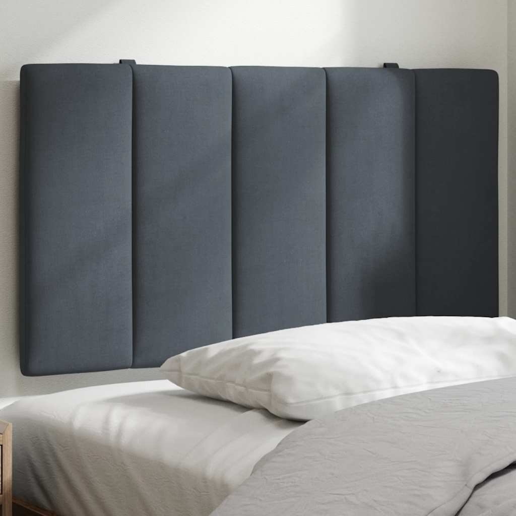 Jastuk za uzglavlje Hanko tamnosivi 90 cm baršunasti