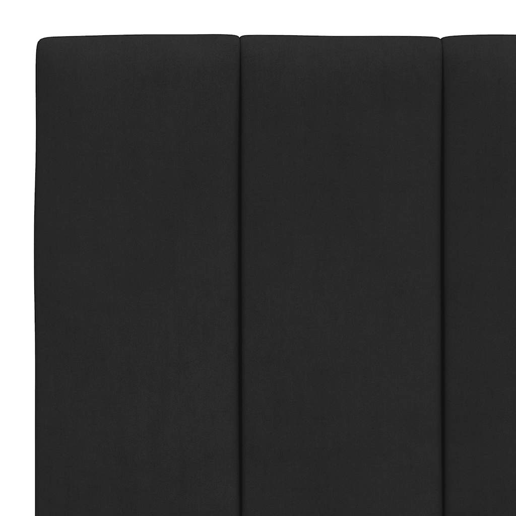 Jastuk za uzglavlje Hanko crni 90 cm baršunasti