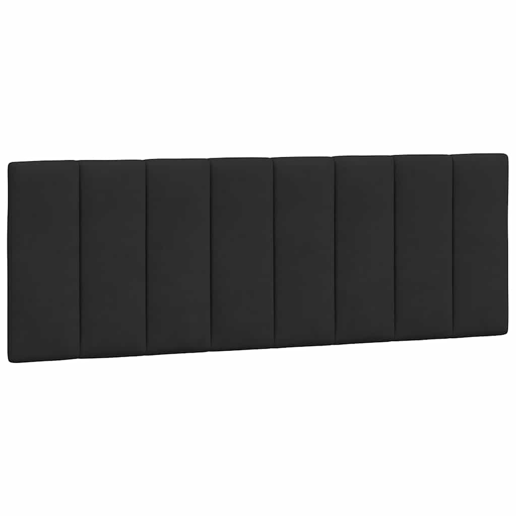 Jastuk za uzglavlje Hanko crni 120 cm baršunasti