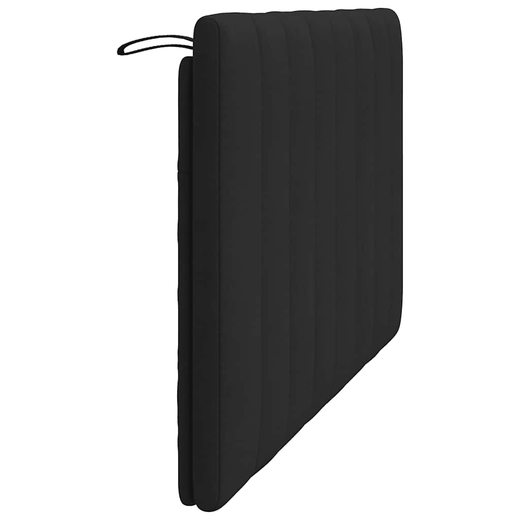 Jastuk za uzglavlje Hanko crni 120 cm baršunasti