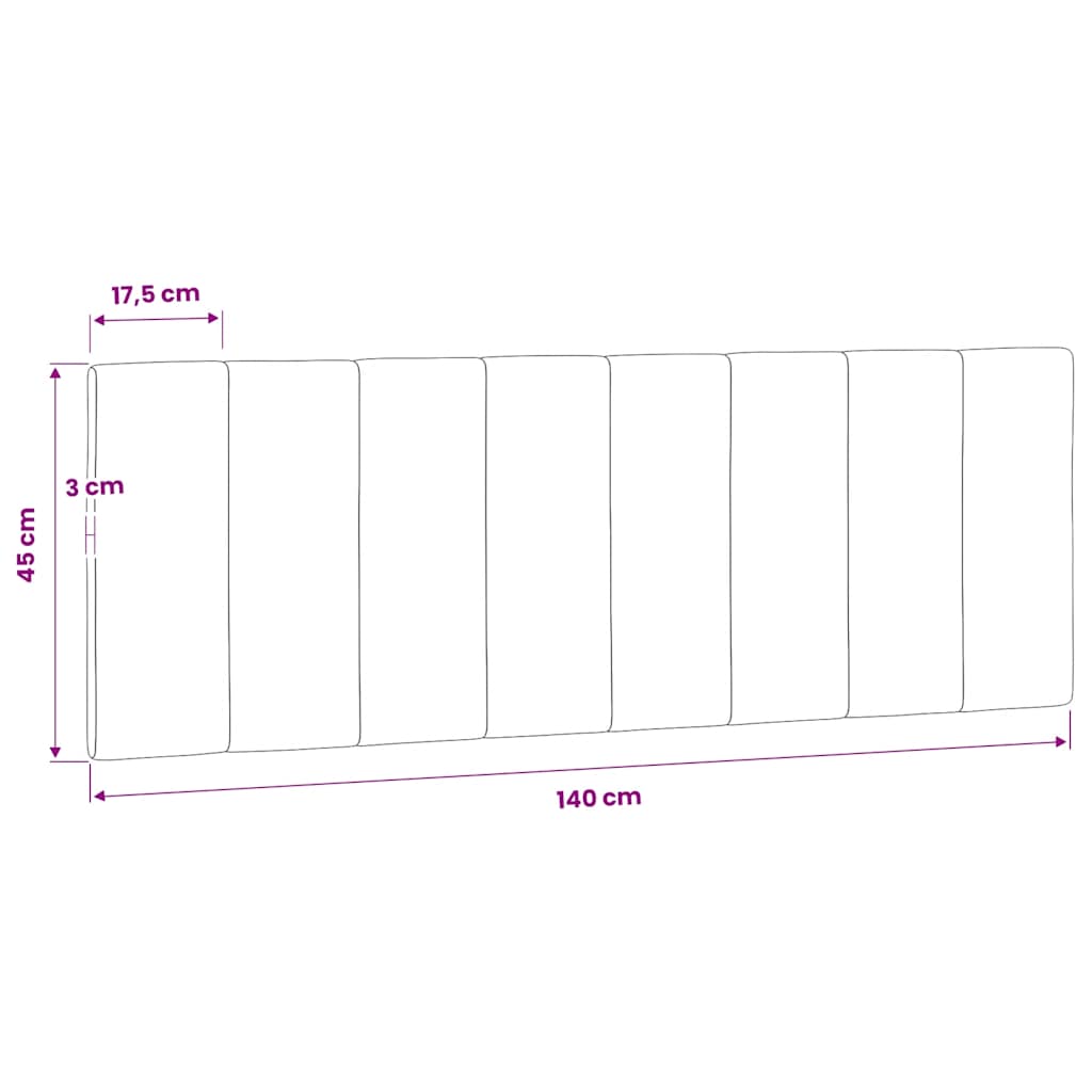Jastuk za uzglavlje Hanko plavi 140 cm baršunasti