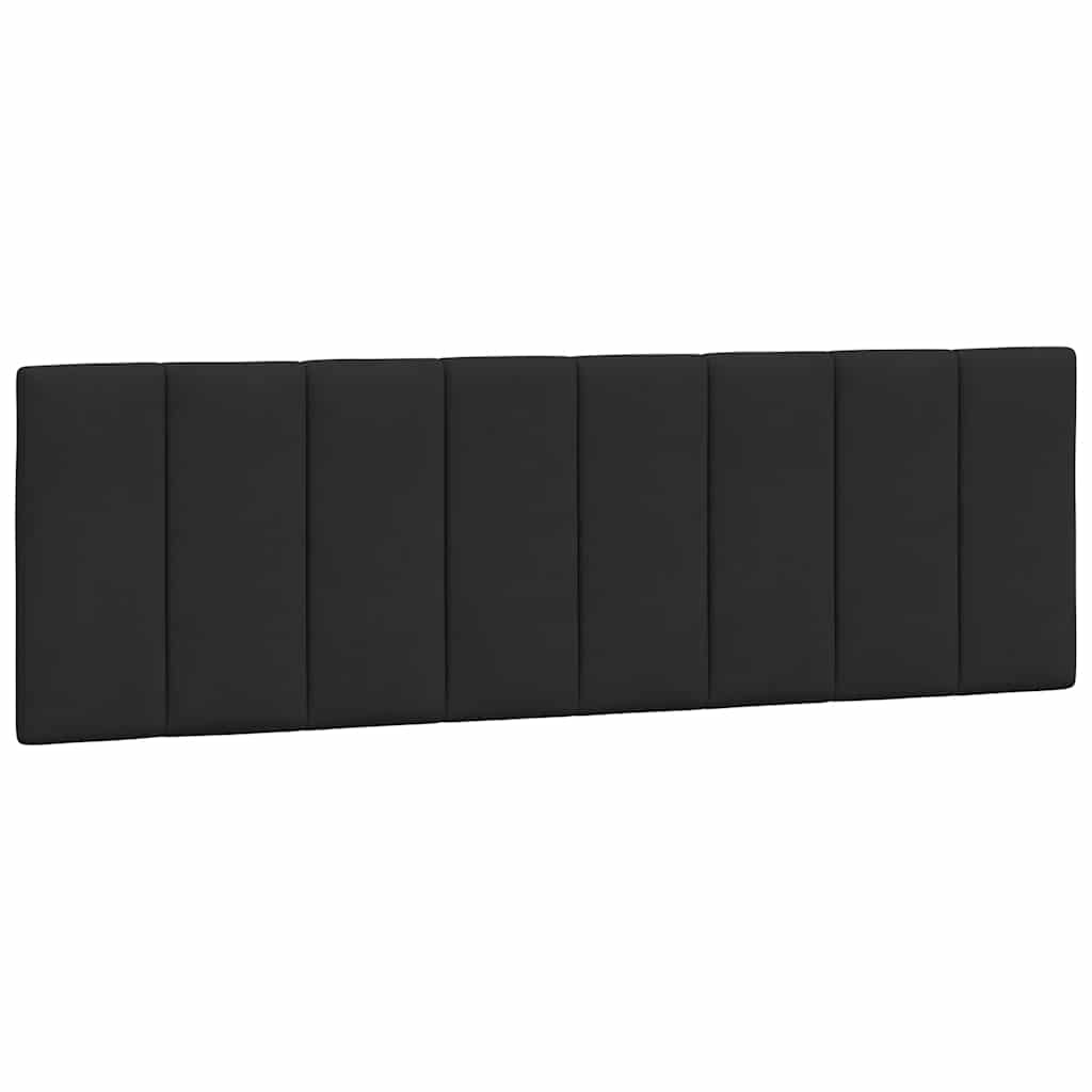 Jastuk za uzglavlje Hanko crni 160 cm baršunasti